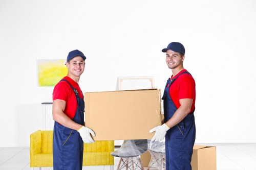 Professional removals team planning a move in Rotherhithe