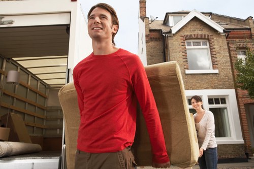 Moving furniture safely in a Rotherhithe apartment building