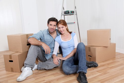 Local van moving boxes and household items in South East London